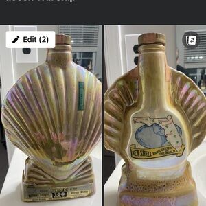 Jim Beam Vintage Shell/Florida Decanter with Map Design